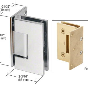 CRL Geneva 044 Series Wall Mount Offset Back Plate Hinge