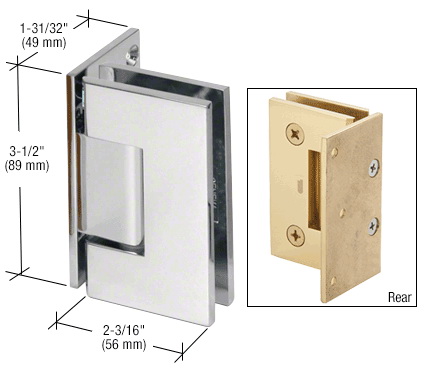 CRL Geneva 044 Series Wall Mount Offset Back Plate Hinge