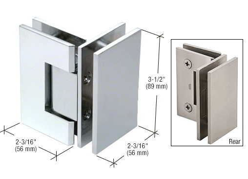 CRL Geneva 092 Series 90 Degree Glass-to-Glass Hinge