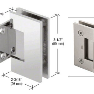CRL Geneva 574 Series 5 Degree Pre-Set Wall Mount Short Back Plate Hinge