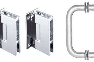 CRL Geneva Shower Pull and Hinge Set