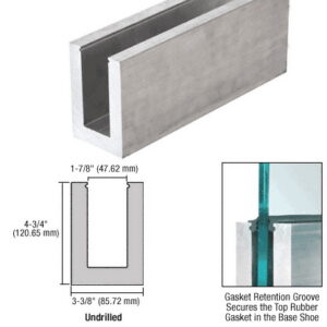 L25S 118 in. Base Shoe – Laminated Glass