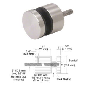 316 Glass Rail Standoff – 1 in. Projection
