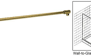 39 in. Fixed Panel Wall-to-Glass Shower Support Bar