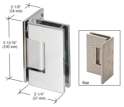 CRL Vienna 044 Series Wall Mount Offset Back Plate Hinge