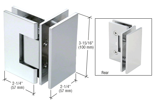 CRL Vienna 092 Series 90 Degree Glass-to-Glass Hinge