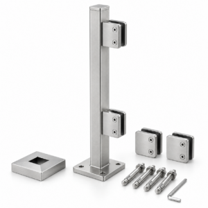 Pre-Fabricated Glass Railing Post Kit