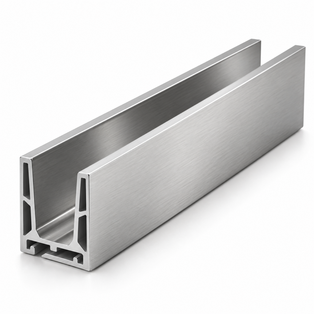 Aluminum Base Shoe Channel for Glass Railing