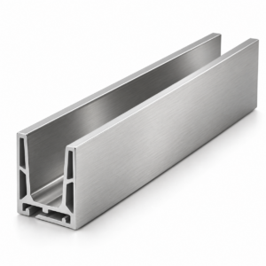 Aluminum Base Shoe Channel for Glass Railing